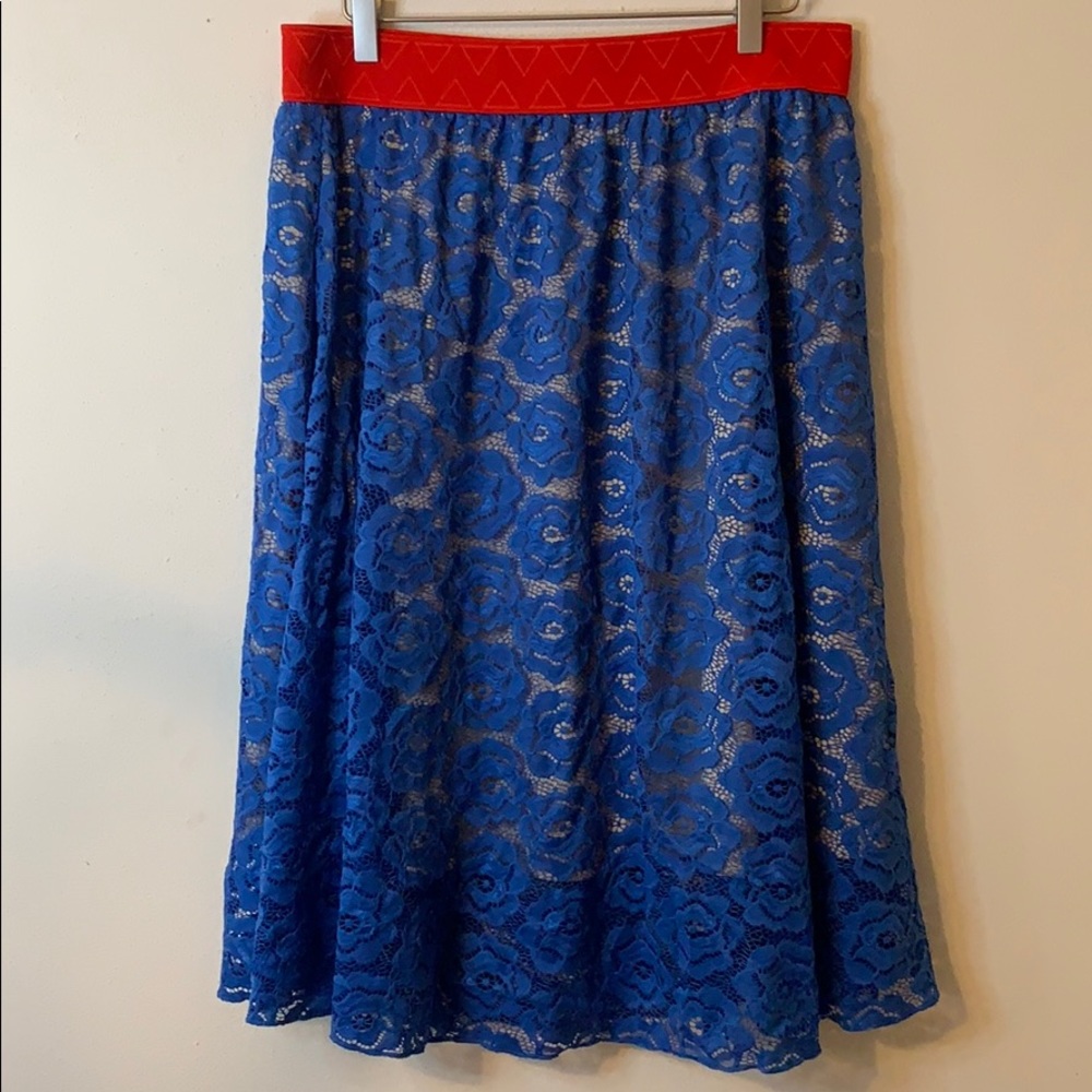 Floral Lularoe Azure shift skirt